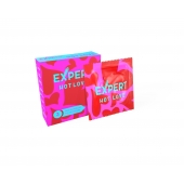 Презервативы с разогревающим эффектом Expert Hot Love - 3 шт. - Expert - купить с доставкой в Домодедово