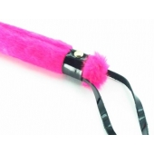 Нежная плеть с розовым мехом BDSM Light - 43 см. - БДСМ Арсенал - купить с доставкой в Домодедово