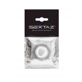 Эластичное эрекционное кольцо с длинными черными «ресничками» - Sextaz - в Домодедово купить с доставкой