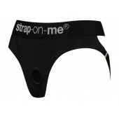 Черные трусики для насадок Heroine Lingerie Harness - size XL - Strap-on-me - купить с доставкой в Домодедово