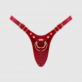 Красный пояс для фиксации насадок Strap-On-Me Leatherette Harness Fabulous - Strap-on-me - купить с доставкой в Домодедово