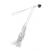 Белая кожаная плеть - 50 см. - Pecado - купить с доставкой в Домодедово