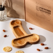 Деревянное блюдо для подачи в форме члена (25 х 16,5 х 1,7 см) - Сима-Ленд - купить с доставкой в Домодедово