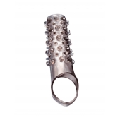 Дымчатая насадка на пенис с шипами и выпуклостями - 12 см. - Sex Expert - в Домодедово купить с доставкой