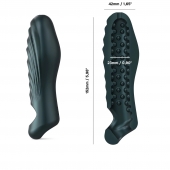 Серая силиконовая насадка на пенис с подхватом Manwan Ryzer - Manwan - в Домодедово купить с доставкой