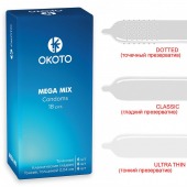 Презервативы OKOTO Mega Mix - 18 шт. - Sitabella - купить с доставкой в Домодедово