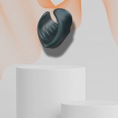 Серый сквозной мастурбатор с вибрацией Manwan Starter - Manwan - в Домодедово купить с доставкой