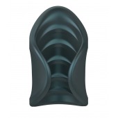 Серый сквозной мастурбатор с вибрацией Manwan Starter - Manwan - в Домодедово купить с доставкой