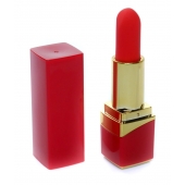 Красный мини-вибратор в форме помады - Boys of Toys