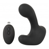 Черная анальная вибропробка с функцией расширения RC Butt Plug with 3 functions - Orion - в Домодедово купить с доставкой