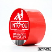 Красный скотч для фиксации Non-Sticky Bondage Tape - 15 м. - Intoyou - купить с доставкой в Домодедово