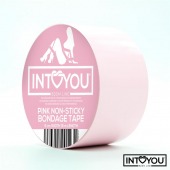 Розовый скотч для фиксации Non-Sticky Bondage Tape - 15 м. - Intoyou - купить с доставкой в Домодедово