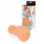 Эластичный мастурбатор в виде вагины телесного цвета - Sexy Girl - в Домодедово купить с доставкой