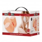 Телесный мастурбатор Liora с 2 любовными тоннелями - Baile - в Домодедово купить с доставкой