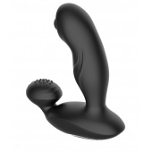 Черный вибромассажер простаты с вращающимся шариком - Secwell - в Домодедово купить с доставкой