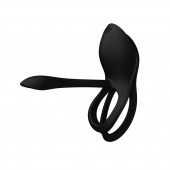 Черное эрекционное виброкольцо Bayek с пультом ДУ - Zalo - в Домодедово купить с доставкой