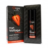 Жидкий вибратор Orgie High Voltage Strawberry - 15 мл. - ORGIE - купить с доставкой в Домодедово