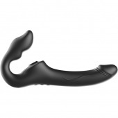 Черный безремневой страпон с 3 моторами - Ibiza - купить с доставкой в Домодедово