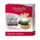 Стимулирующая насадка Sitabella Extender  Красный молодец - Sitabella - купить с доставкой в Домодедово