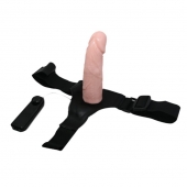 Реалистичный страпон-фаллоимитатор на трусиках Ultra Passionate Harness - 15 см. - Baile - купить с доставкой в Домодедово