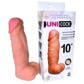 Фаллическая насадка Харнесс UNICOCK 10  - 25 см. - LOVETOY (А-Полимер) - купить с доставкой в Домодедово