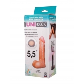 Фаллическая насадка Харнесс UNICOCK 5,5  - 17 см. - LOVETOY (А-Полимер) - купить с доставкой в Домодедово