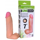 Фаллическая насадка Харнесс UNICOCK 7  - 19 см. - LOVETOY (А-Полимер) - купить с доставкой в Домодедово