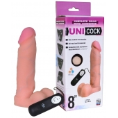 Фаллическая насадка Харнесс UNICOCK 8  с вибрацией - 20 см. - LOVETOY (А-Полимер) - купить с доставкой в Домодедово