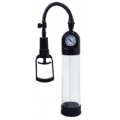 Чёрная вакуумная помпа A-toys с манометром и прозрачной колбой - A-toys - в Домодедово купить с доставкой