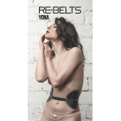 Пояс с клёпками Yona Black - Rebelts - купить с доставкой в Домодедово