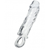 Прозрачная насадка с петлёй для фиксации - 14 см. - ToyFa - в Домодедово купить с доставкой