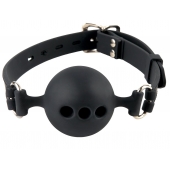 Силиконовый кляп-шар с отверстиями для дыхания Silicone Breathable Ball Gag Small - Pipedream - купить с доставкой в Домодедово
