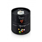 Массажная свеча с ароматом бубль-гума Bougie de Massage Gourmande Bubble Gum - 80 мл. - Plaisir Secret - купить с доставкой в Домодедово