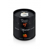 Массажная свеча с ароматом клубники Bougie de Massage Gourmande Fraise - 80 мл. - Plaisir Secret - купить с доставкой в Домодедово