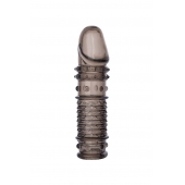 Дымчатая закрытая насадка ToyFa XLover с чешуйками и пупырышками - 13,5 см. - ToyFa - в Домодедово купить с доставкой