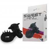 Чёрное эрекционное виброкольцо Sweet Ring с дельфинчиком - Baile - в Домодедово купить с доставкой
