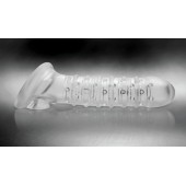 Утолщающая ребристая насадка на пенис - Доминирующее кольцо - в Домодедово купить с доставкой