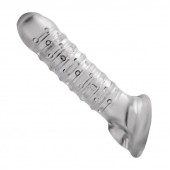 Утолщающая ребристая насадка на пенис - Доминирующее кольцо - в Домодедово купить с доставкой