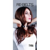 Чёрный кожаный чокер-кляп Tyra Black - Rebelts - купить с доставкой в Домодедово