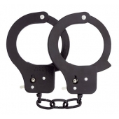 Чёрные наручники из листового металла BONDX METAL CUFFS BLACK - Dream Toys - купить с доставкой в Домодедово
