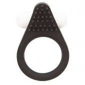 Чёрное эрекционное кольцо LIT-UP SILICONE STIMU RING 1 BLACK - Dream Toys - в Домодедово купить с доставкой