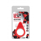 Красное эрекционное кольцо LIT-UP SILICONE STIMU RING 1 RED - Dream Toys - в Домодедово купить с доставкой