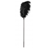 Стек с большим чёрным пером Large Feather Tickler - 65 см. - Blush Novelties - купить с доставкой в Домодедово