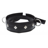 Полиуретановый ошейник с пуклями и D-кольцами Collar with Studs - Blush Novelties - купить с доставкой в Домодедово