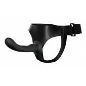 Страпон с изогнутой головкой Ultra Harness Curvy Dildo - 15,8 см. - Baile - купить с доставкой в Домодедово