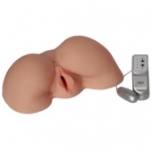 Телесная вибровагина из киберкожи с выносным пультом - LOVETOY (А-Полимер) - в Домодедово купить с доставкой
