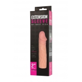 Телесная насадка-удлинитель Extension sleeve - 17 см. - Sitabella - в Домодедово купить с доставкой