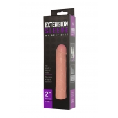 Насадка-удлинитель Extension sleeve телесного цвета - 18,5 см. - Sitabella - в Домодедово купить с доставкой
