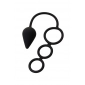 Тройное эрекционное кольцо с анальным хвостом Drop M-size - Erotist Adult Toys - в Домодедово купить с доставкой