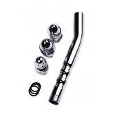 Металлический анальный душ с тремя насадками - ToyFa - купить с доставкой в Домодедово